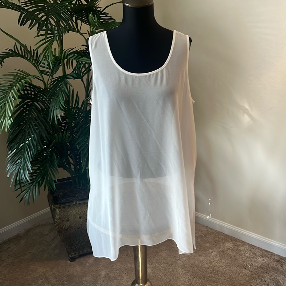 Chico's sheel long shiffon tank